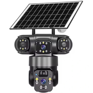 دوربین مداربسته سیم کارتی خورشیدی باطری دار ۳ لنز اوکم پرو 15MP مدل TZ-3
